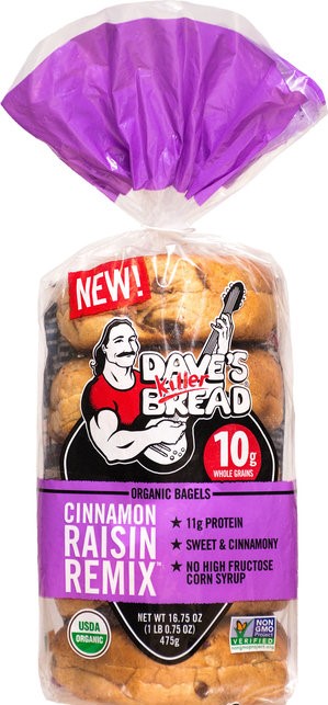 Dave’s Killer Bread Cinnamon Raisin Remix Bagels